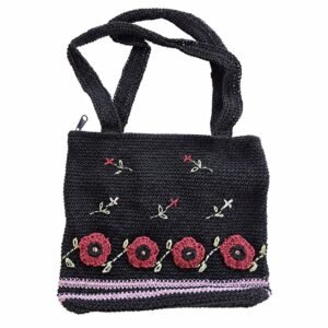 Crochet handbag · Black · 94425