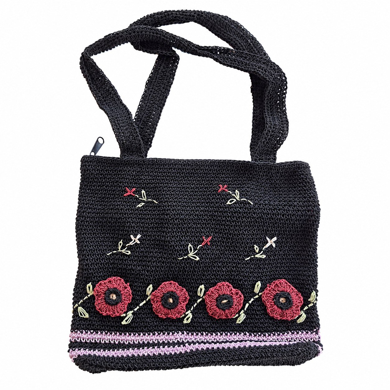 Crochet handbag · Black · 94425