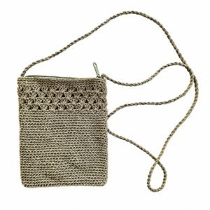 Crochet crossbody pouch · Beige · ZO-C814