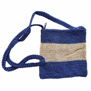 Crochet crossbody bag · Navy / beige · ZO-N98549