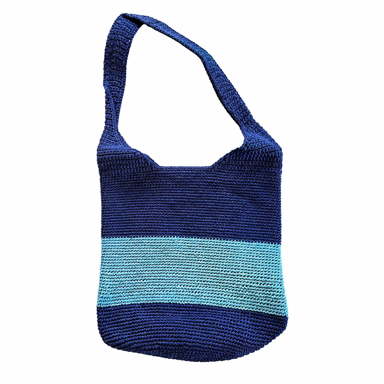 Crochet shoulder bag · Navy / turquoise · ZO-N98553