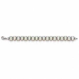 Square opal panel bracelet, white opal · 278GA