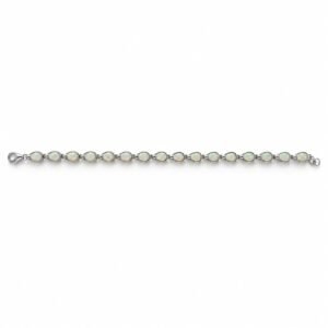 Teardrop opal link bracelet, white opal · 285DE