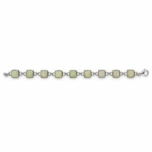 Square opal link bracelet · 285E