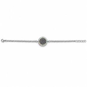 Phaistos disc bracelet, white opal ring, double chain · 285LL