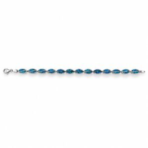 Marquise opal link bracelet, blue opal · 306F