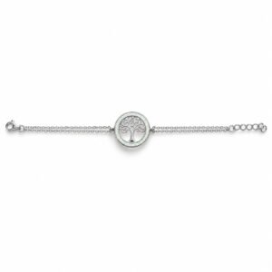 Tree of life ring bracelet, white opal · OP14-SW