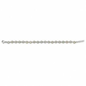 Round opal link bracelet · OP184