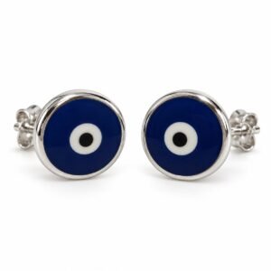 Large evil eye stud earrings · OP284
