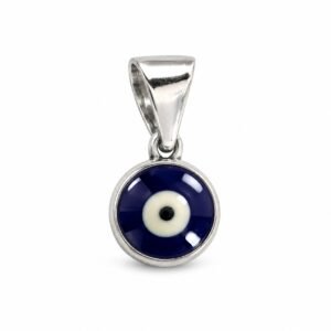 Round evil eye enamel pendant · OP281P