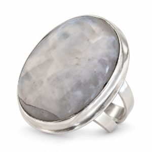 Large oval moonstone ring · RSM-01