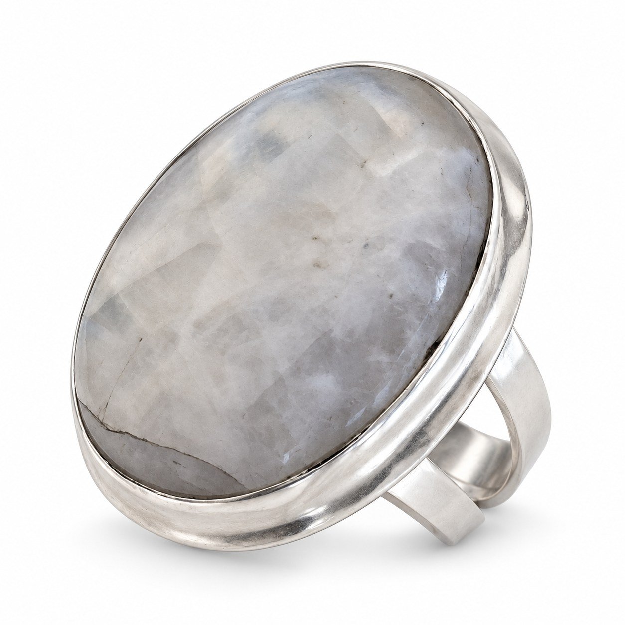 Large oval moonstone ring · RSM-01