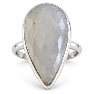 Teardrop moonstone ring · RSM-03